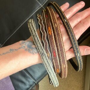 Hitched horse hair western hatbands
